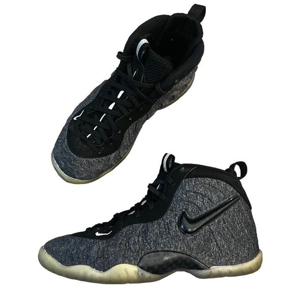 Nike Little Posite Pro GS Tech Fleece Wool 644792-008 Youth Size 5Y. 37.5 EU